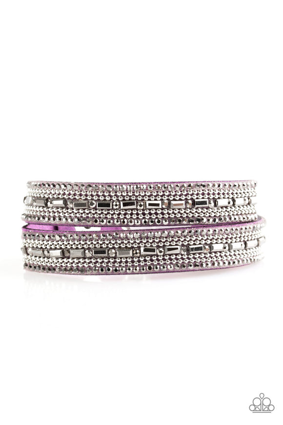 Paparazzi Bracelet - Shimmer and Sass - Purple