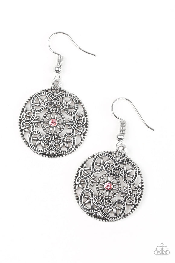 Paparazzi Earrings - Rochester Royale - Pink