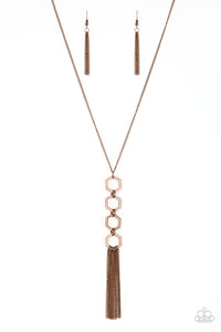 Paparazzi Necklace - Ready, Set, GEO! - Copper