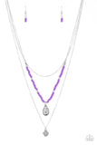 Paparazzi Necklace - Mild Wild - Purple