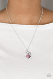 Paparazzi Necklace - Stylishly Square- Purple