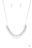 Paparazzi Necklace  - A Touch of CLASSY - White