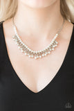 Paparazzi Necklace  - A Touch of CLASSY - White