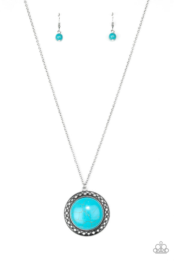 Paparazzi Necklace  - Run Out Of RODEO - Blue