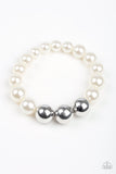 Paparazzi Bracelet - All Dressed UPTOWN - White