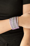 Paparazzi Bracelet - Rhinestone Rumble - Purple