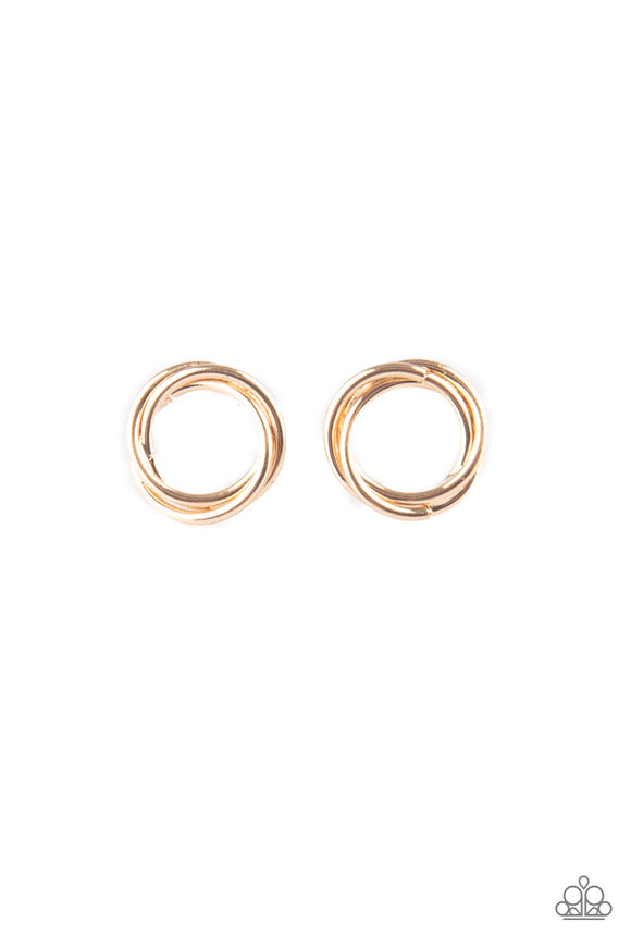 Paparazzi Earrings - Simple Radiance - Gold