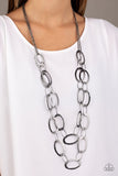 Paparazzi Necklace - Glimmer Goals - Black