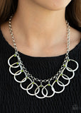 Paparazzi Necklace - Drop By Drop - Green