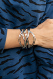 Paparazzi Bracelet - Fashion Fix June 2021 ~ Hautely Hammered - Silver