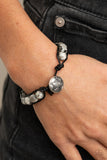 Paparazzi Bracelet - Homespun Stones - White