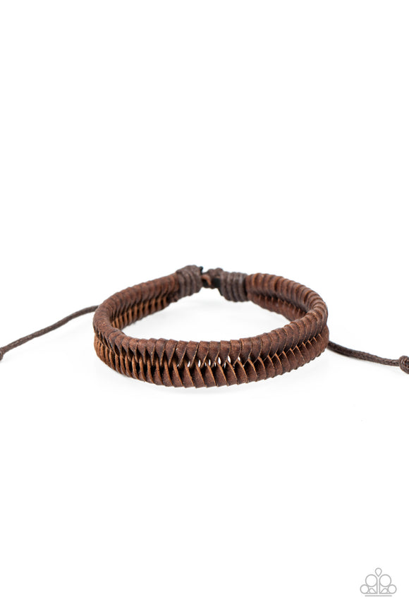 Paparazzi Bracelet Urban - Rodeo Rally - Brown