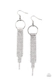 Paparazzi Earrings - Tapered Twinkle - White