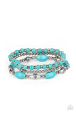 Paparazzi Bracelet - Sahara Sanctuary - Blue