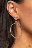 Paparazzi Earrings - Love Your Curves - White