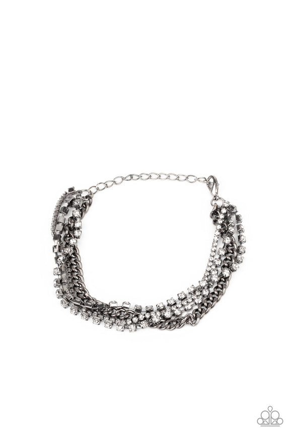 Paparazzi Bracelet - Brilliantly Beaming - Black