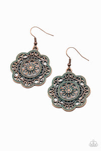 Paparazzi Earring - Western Mandalas - Copper