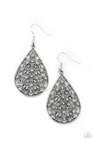 Paparazzi Earrings - Tick, Tick, BLOOM! - Green