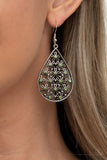 Paparazzi Earrings - Tick, Tick, BLOOM! - Green