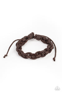 Paparazzi Bracelet Urban  - Rugged Adventure - Brown