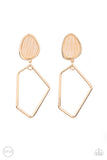 Paparazzi Earrings Clip-on - Retro Reverie - Gold