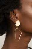 Paparazzi Earrings Clip-on - Retro Reverie - Gold