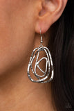 Paparazzi Earrings - Artisan Relic - Silver