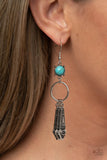 Paparazzi Earrings - Prana Paradise - Blue