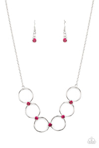 Paparazzi Necklace - Regal Society - Pink