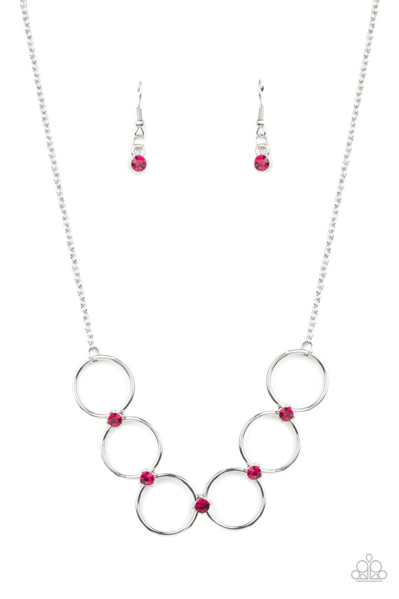 Paparazzi Necklace - Regal Society - Pink