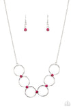 Paparazzi Necklace - Regal Society - Pink