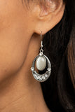 Paparazzi Earrings - Serene Shimmer - White