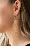 Paparazzi Earrings - Long Live The Rebels - Gold