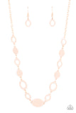 Paparazzi Necklace - Working OVAL-time - Rose Gold