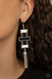 Paparazzi Earrings - Mind, Body, and SEOUL - Black