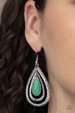 Paparazzi Earring - Teardrop Torrent - Green