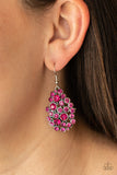 Paparazzi Earring - Smolder Effect - Pink