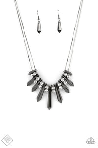 Paparazzi Necklace - Fashion Fix May 2021 ~ Dangerous Dazzle - Black