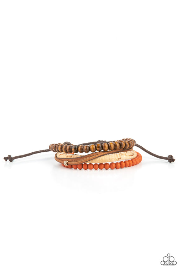 Paparazzi Bracelet Urban  - STACK To Basics - Orange