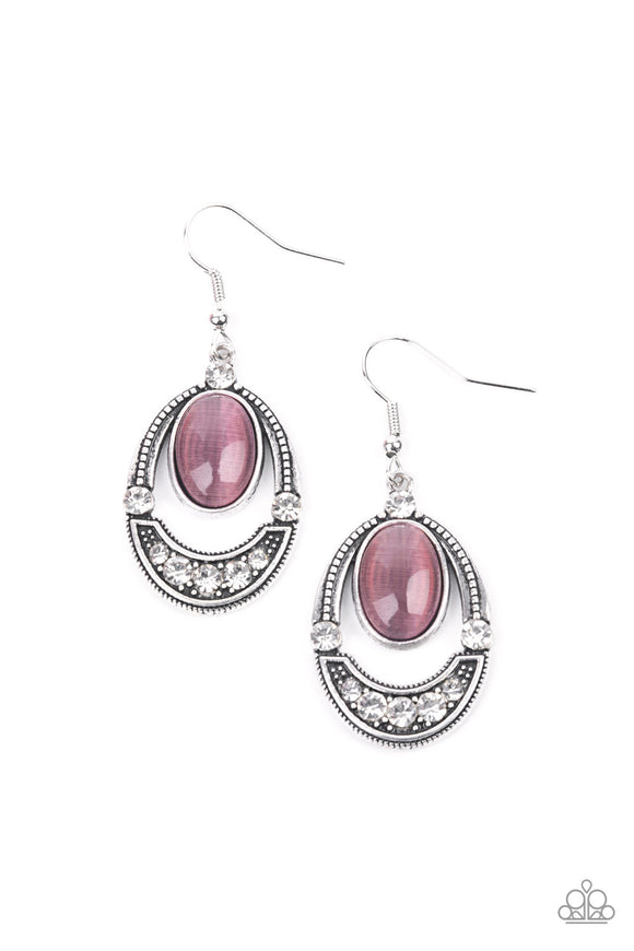 Paparazzi Earring - Serene Shimmer - Purple