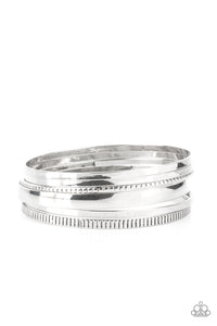 Paparazzi Bracelet - Gliding Gleam - Silver