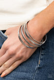 Paparazzi Bracelet - Gliding Gleam - Silver