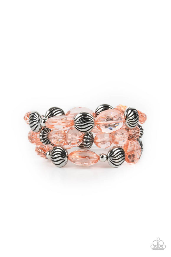 Paparazzi Bracelet - Crystal Charisma - Orange