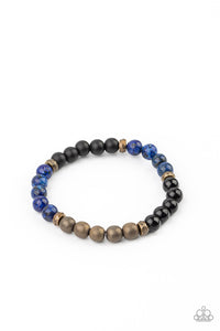 Paparazzi Bracelet Urban  - Petrified Powerhouse - Blue