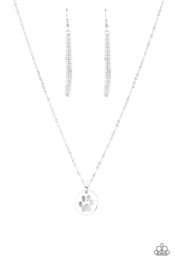 Paparazzi Necklace  - Think PAW-sive - Silver