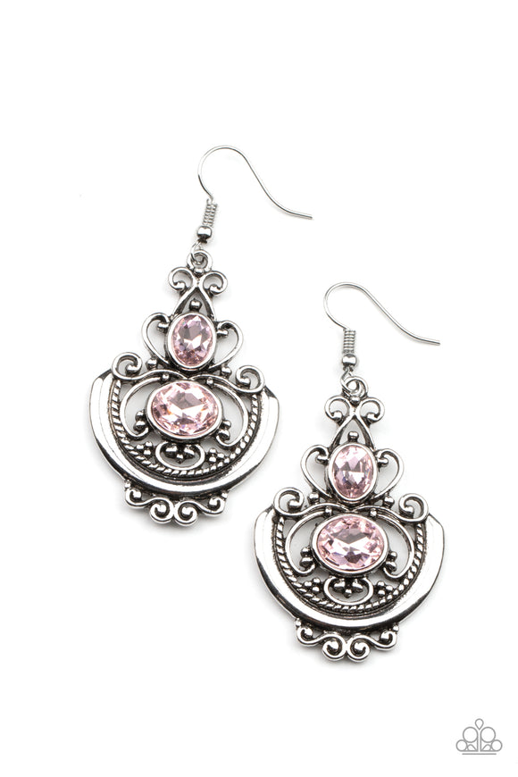 Paparazzi Earring - Unlimited Vacation - Pink