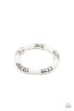 Paparazzi Bracelet -Stacked In Your Favor - White