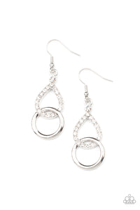 Paparazzi Earrings - Red Carpet Couture - White