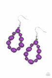 Paparazzi Earrings - POP-ular Party - Purple