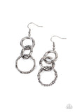 Paparazzi Earrings - Shameless Shine - Black